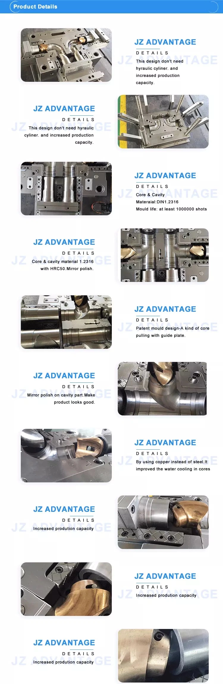 Household UPVC Collapsible Core PVC Pipe Fitting Mould